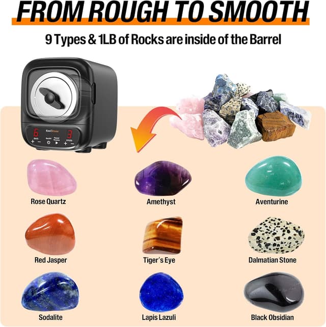 Thumbnail 4 de KoolStone C1 Pro Max 3 lb Rock Tumbler 🛠