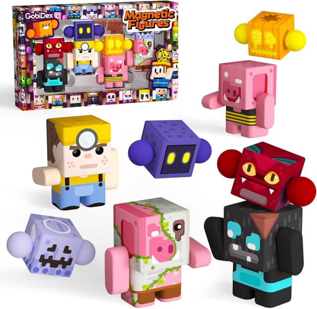 Detalle de GobiDex Colección 8 figuras magnéticas 3 años