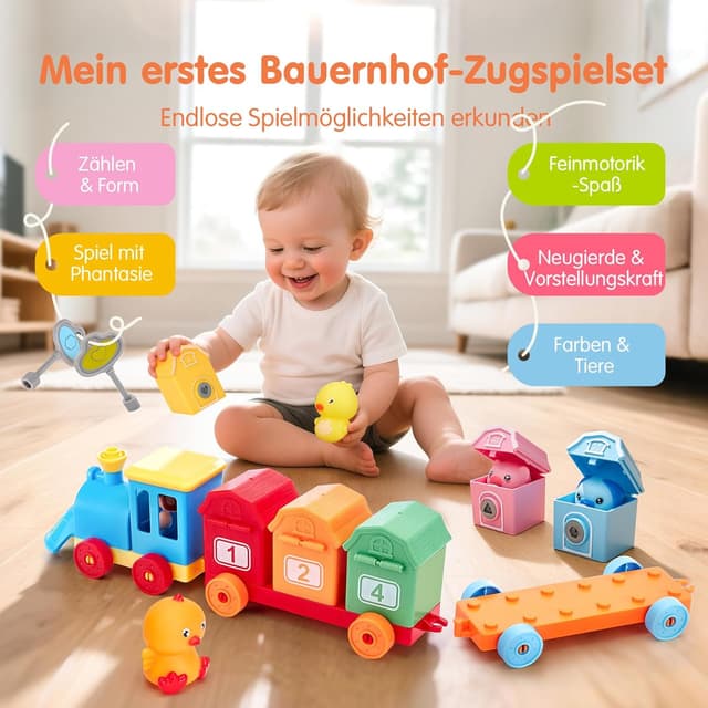 Detalle 2 de hahaland Bauernhof Montessori Spielzeug