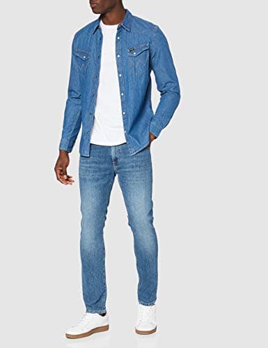 Detalle 2 de Wrangler LS Western Denim Shirt camisa vaquera 1 unidad L