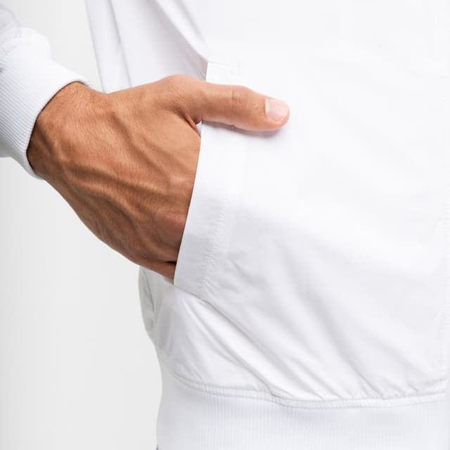 Detalle 2 de Siroko Forehand White chaqueta tenis hombre