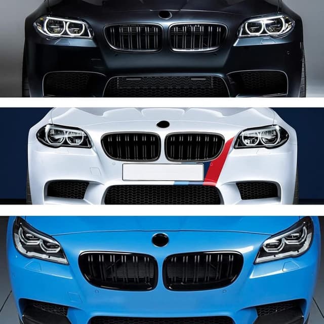 Detalle 2 de TOPTHAN Front-Kühlergrill für BMW 5er F10/F11 (Nieren) glänzend schwarz im M5-Style 2010–2017