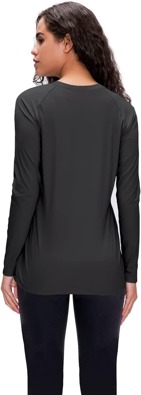 Detalle de Damen 3er-Set Langarmshirt von (Marke nicht angegeben) – UPF 50+ Funktionsshirt mit Schnell trocknender, atmungsaktiver Sportbekleidung
