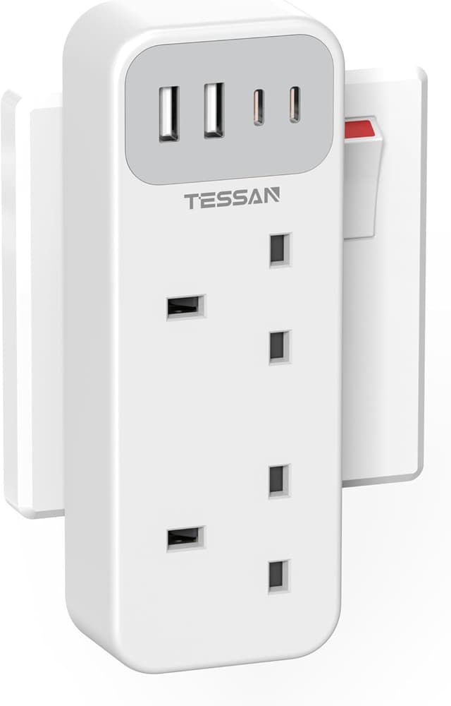 Thumbnail 6 de TESSAN Plug Adapter 13A with 3 USB-A & 1 USB-C 🔌