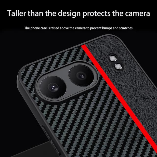 Detalle de FDHYFGDY Schutzhülle für OnePlus Nord 4 – ultradünner Kameraschutz mit PU-Leder-Optik