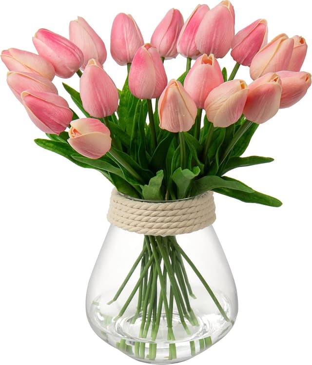 Thumbnail 6 de Briful 20er Set künstliche Tulpen mit Real-Touch Latex (Polyurethan) – Deko für Home, Hochzeit & Party