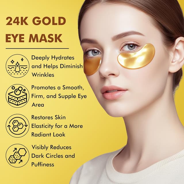 Thumbnail 5 de Goldene Hydrogel Augenpads 60 Stk Augenringe