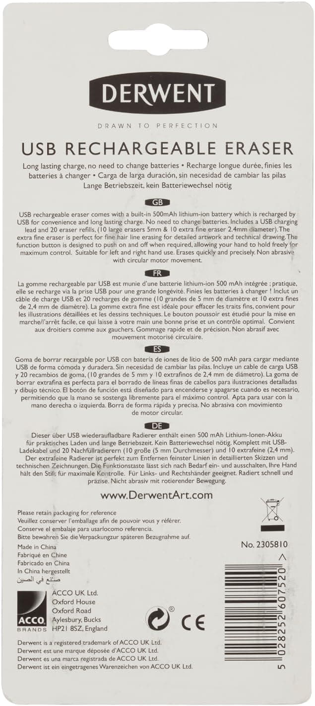 Thumbnail 2 de Derwent USB Rechargeable Eraser 2305810