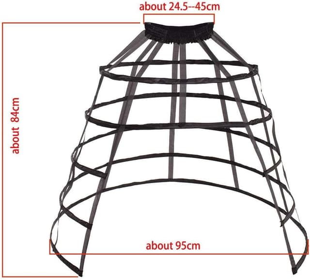 Thumbnail 2 de GRACEART Hoop Skirt Petticoat for Women