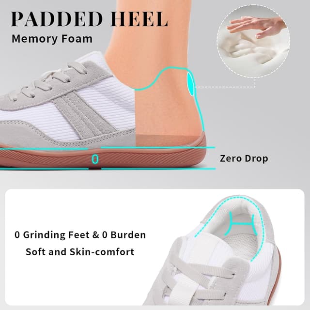 Detalle 2 de Mioceko Women’s Barefoot Wide Fit Trainers – lightweight zero-drop style sneakers