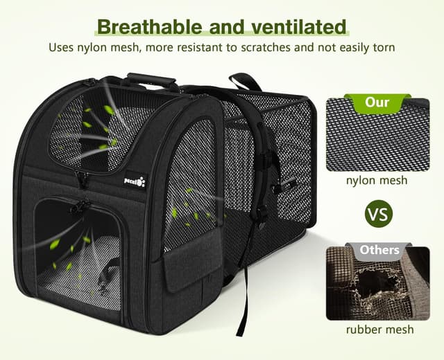 Detalle 2 de Pecute cat carrier dog backpack L