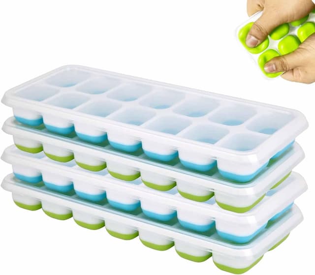 Detalle de Ice cube trays, reusable silicone 56 cubes