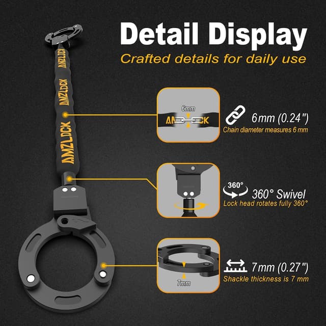 Thumbnail 2 de AMZLOCK E Scooter Schloss 90 cm 🔒