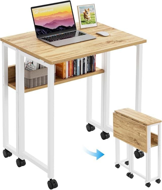 Detalle de GreenForest Small Folding Desk 63 cm