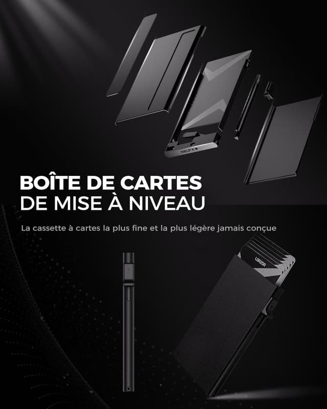 Detalle 1 de LORZOR Portafoglio slim RFID 10 carte