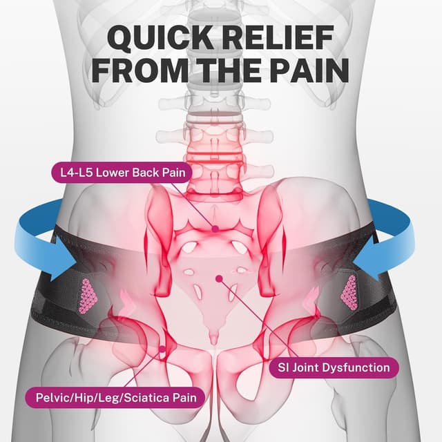 Thumbnail 6 de Fitomo Sacroiliac Support Belt with X-shape Compression (360° anti-slip) for Women, Size M