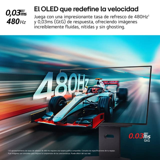 Thumbnail 4 de LG 27GX790A-B 27' 480Hz OLED para gaming