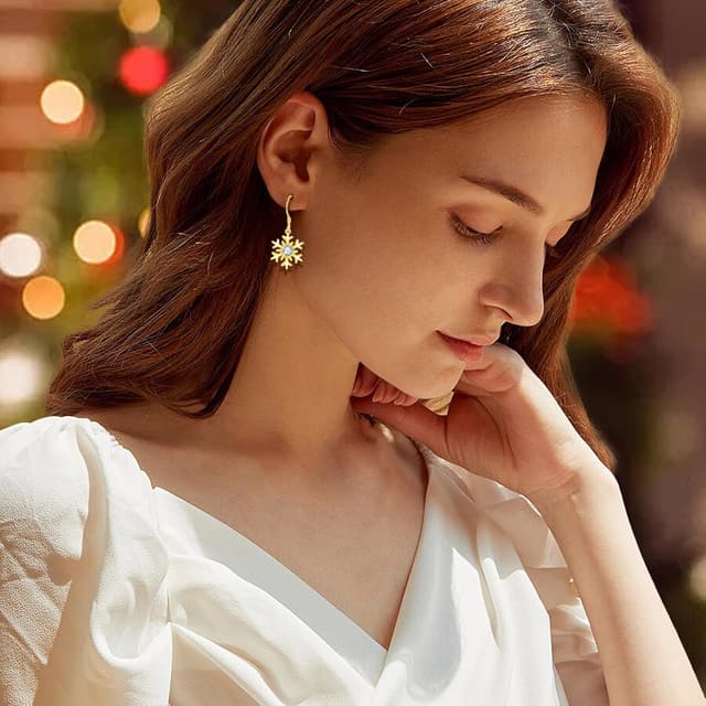 Thumbnail 4 de Cangall Schneeflocken Schmuckset 45cm Silber