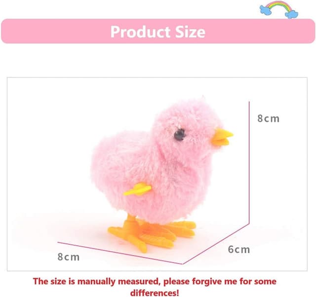 Detalle 2 de Huayifa Ostern Aufzieh Küken Spielzeug 4er-Set