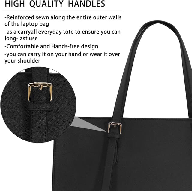 Thumbnail 4 de NUBILY 15.6 inch laptop tote bag for women