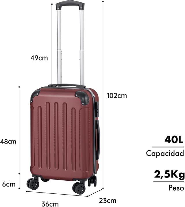 Detalle 2 de T-LOVENDO.ES Maleta de cabina rígida 55 cm