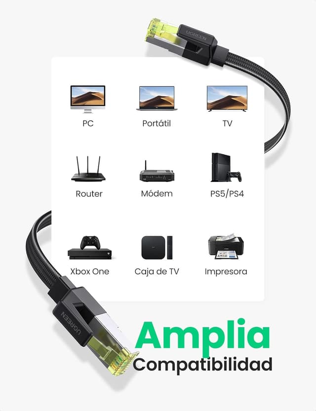 Thumbnail 6 de UGREEN Cable Ethernet Red RJ45 Trenzado 10Gbps 15m