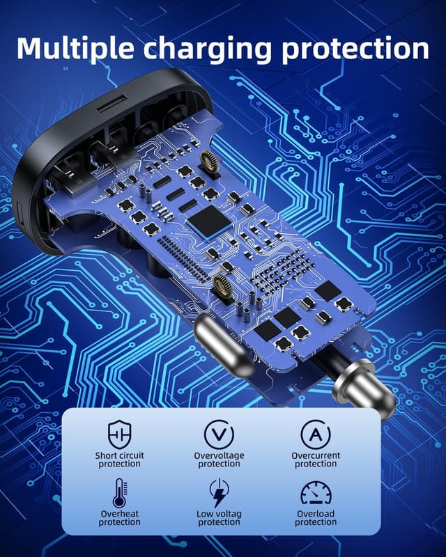 Thumbnail 5 de Caricatore auto 78W 4 porte USB