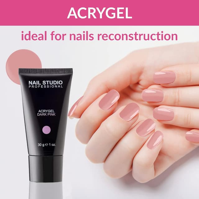 Thumbnail 1 de Nail Studio Acrygel Dark Pink 30 gr