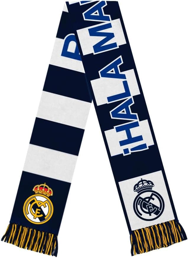 Detalle de Real Madrid CF Reversible Soccer Scarf by Icon Sports — Unisex Adult Fan Scarf