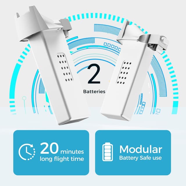 Detalle 2 de Q1 Mini Drone with Camera 4K (for Kids 8–12) – RC Quadcopter with LEDs, Headless Mode & 3D Flips, Grey