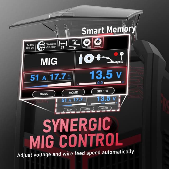 Thumbnail 4 de YESWELDER FIRSTESS MP200 5-in-1 Multi Process Welder (Plasma Cutter + Gas MIG + Flux Core MIG + Lift TIG + Stick)