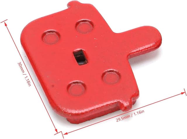 Detalle 2 de 8pc Resin Semi-Metal Mountain Bike Disc Brake Pads, 29.5 x 30mm