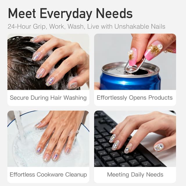 Detalle 2 de CurvLife Nail Glue 2g for Press-On Nails ๐