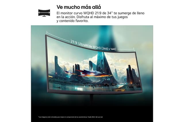 Thumbnail 2 de LG UltraGear 34G630A-B Monitor gaming 34" WQHD 240 Hz