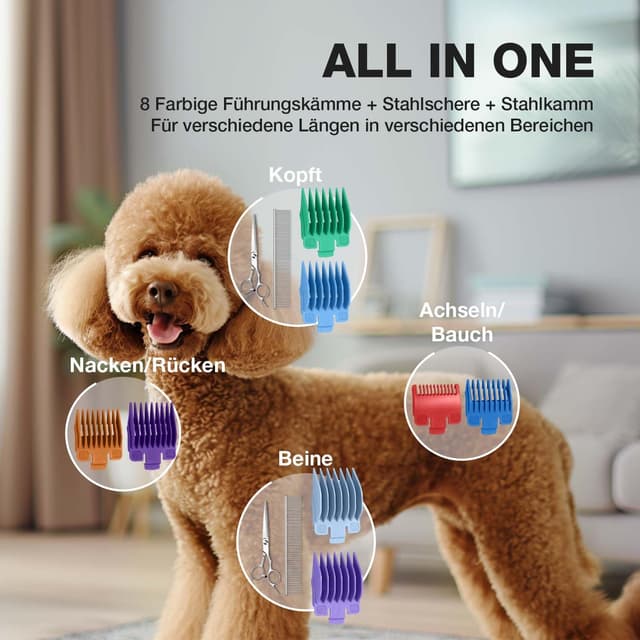 Detalle de FuzzyFix Hundeschermaschine 2500 mAh ✂