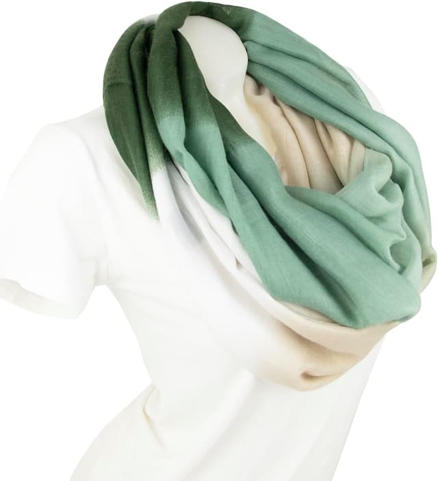 Detalle de Glamexx24 Damen Schal: leichter Langschal als Loop/Schlauchschal mit vielen Farben