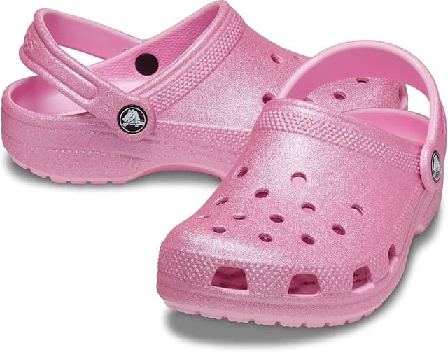 Detalle de Crocs Classic Glitter Zuecos niños 20/21 EU rosa