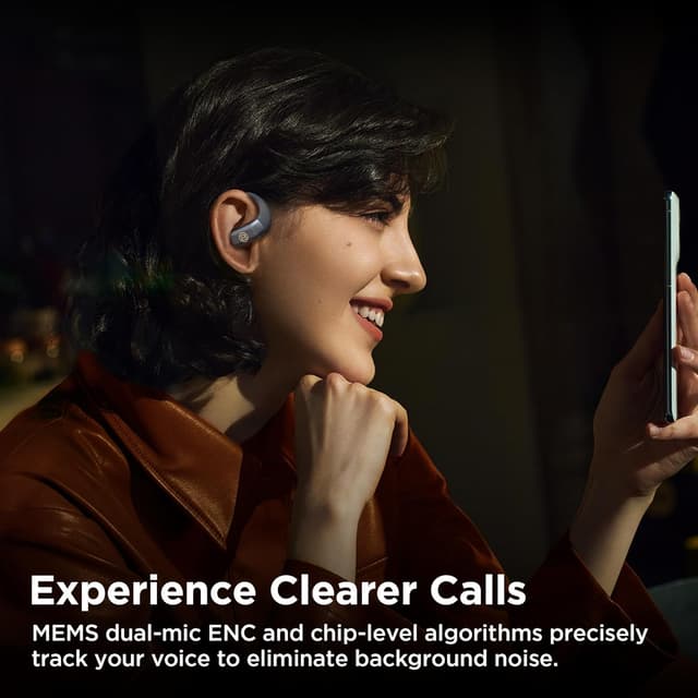 Detalle 2 de BUGANI Open-Ear Bluetooth 5.4 Wireless Headphones with 60H Battery, ENC Mic, IPX5 Waterproof