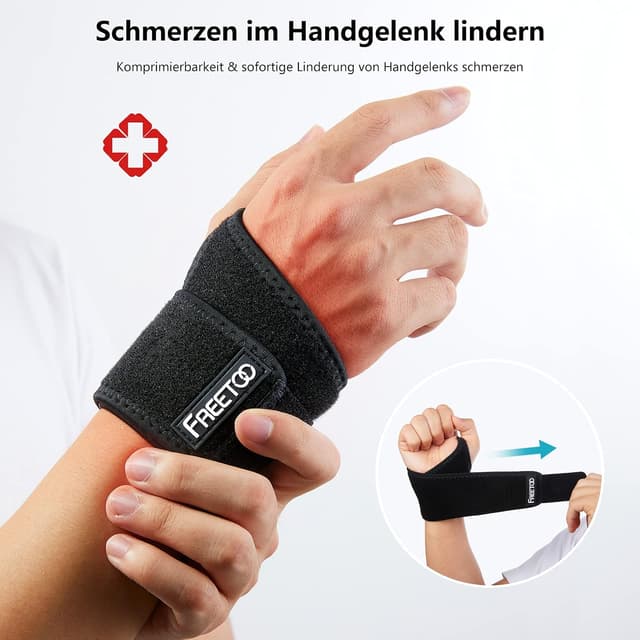 Detalle 2 de FREETOO Handgelenk Bandagen 2er-Pack