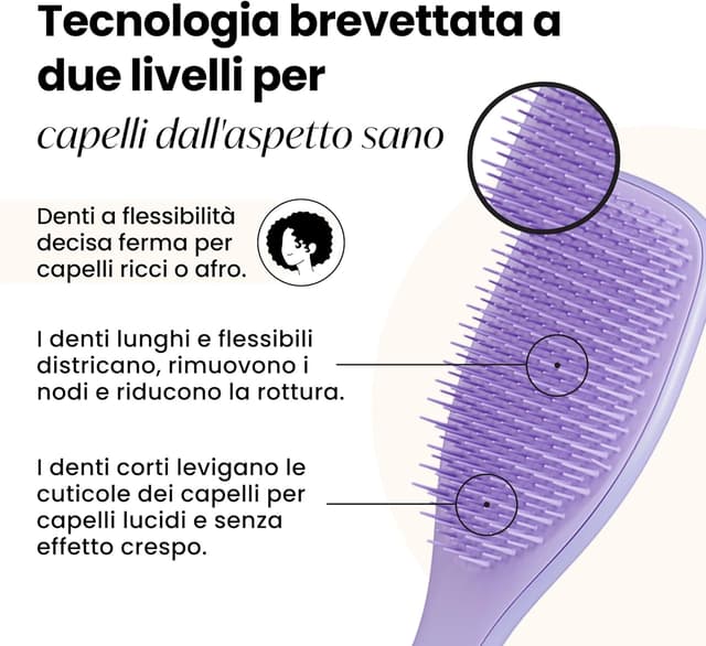 Detalle 2 de Tangle Teezer Ultimate Detangler per Ricci 3C‑4C 🎀