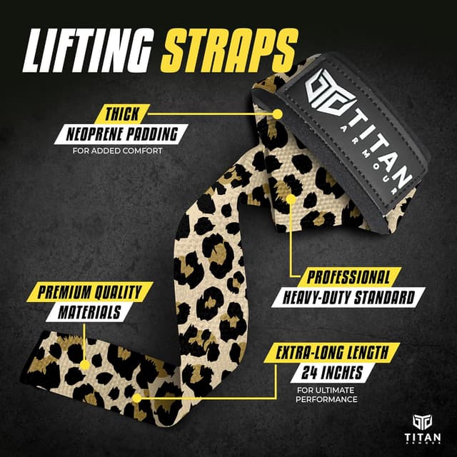 Thumbnail 1 de Titan Armour Weight Lifting Straps 21 inch