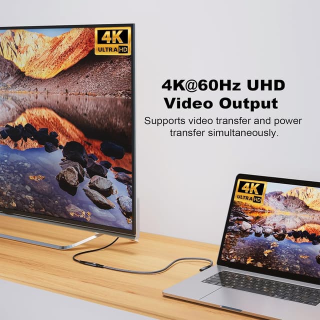 Thumbnail 3 de CHENLENIC USB C 3.2 Verlängerungskabel 90° 5 m 20 Gbit/s