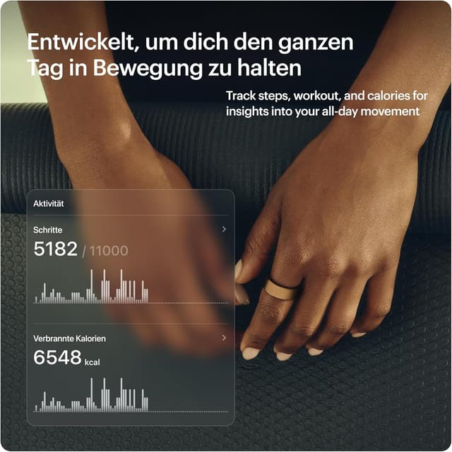 Detalle 1 de ULTRAHUMAN Ring AIR Smart Ring (Größe 10) für Schlaf, Fitness, HRV & Zyklusüberwachung – ohne Abo
