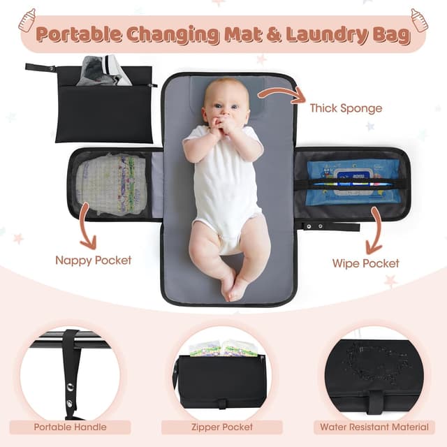 Thumbnail 2 de Baby Changing Bag Backpack Waterproof 1pc