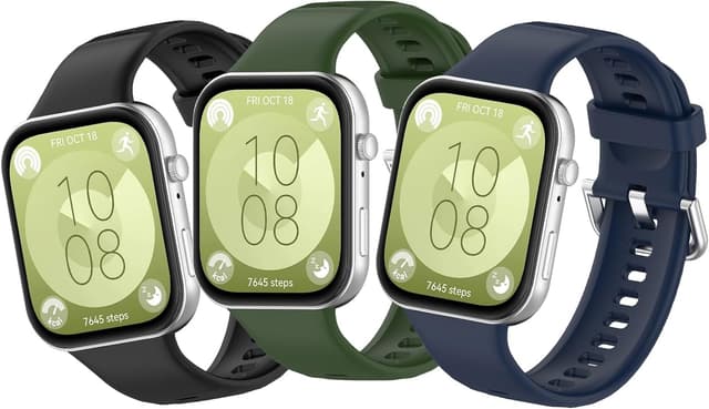 Detalle de MIJOBS 3-pack silicone replacement straps for Huawei Watch Fit 3