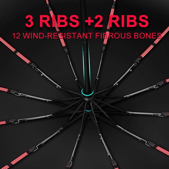 Thumbnail 1 de Regen- und sonnensicherer Faltschirm 12 Rippen