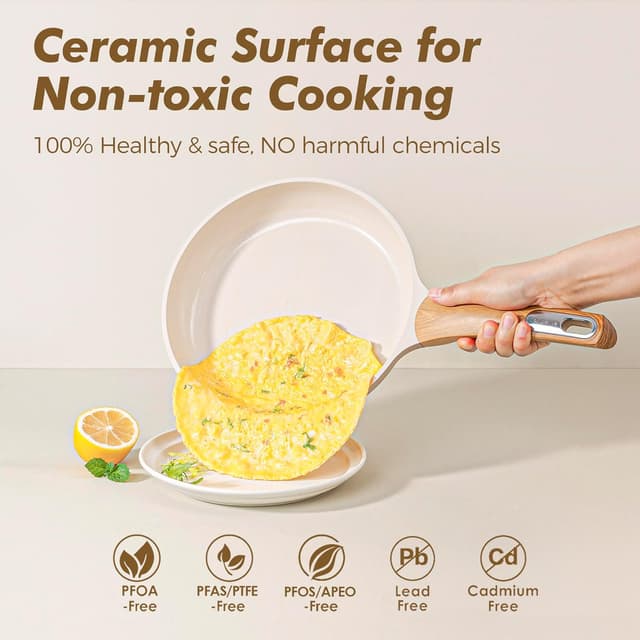 Thumbnail 1 de SENSARTE 20-Piece Ceramic Cookware Set