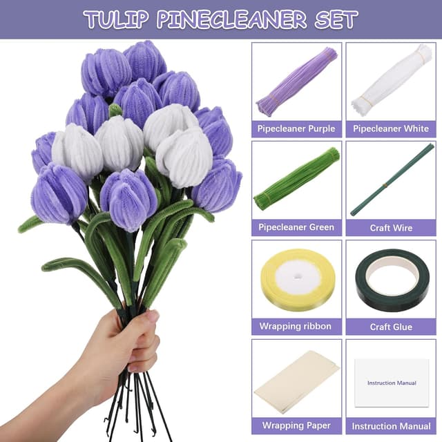 Thumbnail 2 de Pfeifenputzer 320 Stück Bastelset 🎨