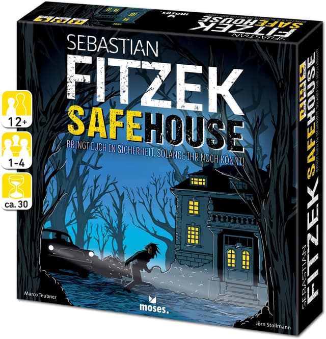 Detalle de Moses Sebastian Fitzek Safehouse – The Game „Safe House“ (Gesellschaftsspiel) von Marco Teubner, 2–4 Spieler