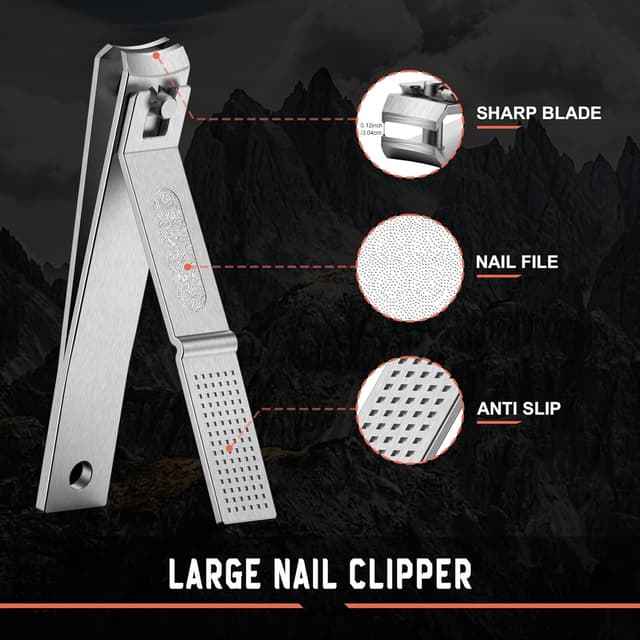 Detalle 2 de BEZOX Nagelknipser Set 2-teilig für Fingernägel